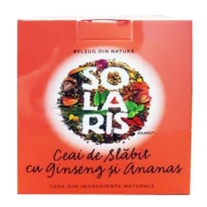 Ceai de slabit cu Ginseng si Ananas 20 plicuri Solaris