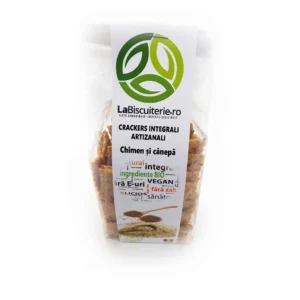 Crackers proteici cu chimen si canepa 100g LaBiscuiterie