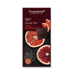 Ciocolata cu chia si grapefruit BIO 60g Benjamissimo