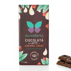 Ciocolata cu lapte si caramel sarat 100g Sweeteria
