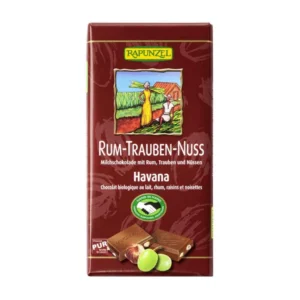 Ciocolata cu stafide alune si rom BIO 100 g Rapunzel