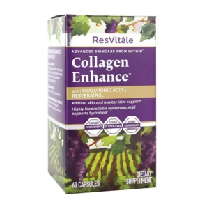 Collagen Enhance cu acid hialuronic si resveratrol 60 cp GNC
