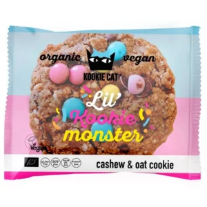 Cookie cu dropsuri de ciocolata colorate, fara gluten Bio 50g Kookie Cat