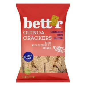 Crackers cu Quinoa si Turmeric fara gluten BIO 100g Bettr