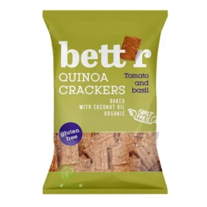 Crackers cu Quinoa, Rosii si Busuioc fara gluten BIO 100g Bettr
