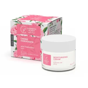 Crema hidratanta acid hialuronic si extract de bujor 50ml Cosmetic Plant