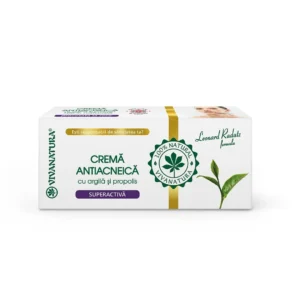 Crema antiacneica cu argila si propolis 20 ml Vivanatura