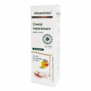 Crema de maini reparatoare cu unt de mango si shea 50 ml Vivanatura