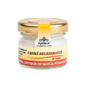 Crema regeneranta de noapte cu Miere, Laptisor de Matca, Vitamina A&E 30 ml Apidava