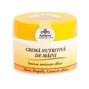 Crema nutritiva de maini cu miere, propolis si ceara de albine 50 ml Apidava