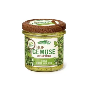 Crema tartinabila cu mazare si busuioc BIO Vegan 135g Allos