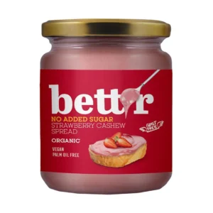 Crema tartinabila de caju si capsuni BIO 250g Bettr
