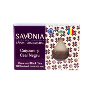Sapun natural cuisoare si ceai negru 90g Savonia