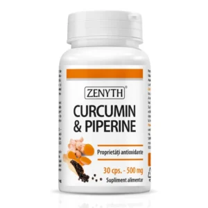 Curcumin si Piperina 30 cp Zenyth