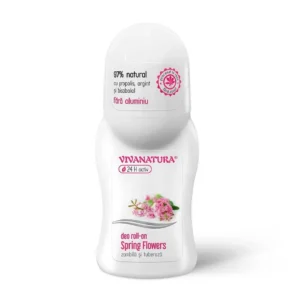 Deodorant roll-on spring flowers cu zambila si tuberoza 50ml Vivanatura