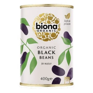 Fasole neagra boabe conserva BIO 400g Biona