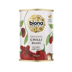 Fasole rosie in sos chilli BIO conserva 395g Biona
