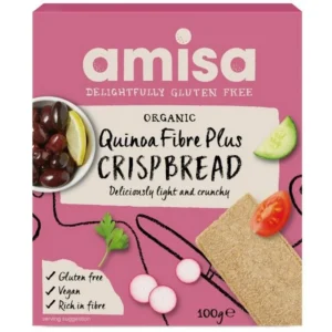 Crispbread (painici) cu quinoa Fibre Plus fara gluten BIO 100g Amisa