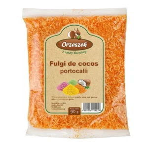 Fulgi de cocos portocalii 90g Orzeszek