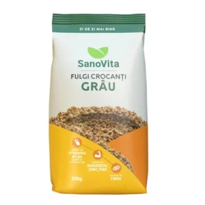 Fulgi de grau crocanti 250g Sanovita