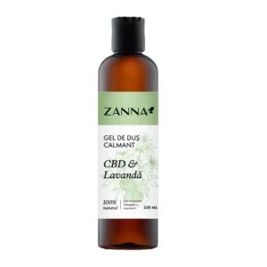 Gel de dus calmant cu CBD si lavanda 250ml Zanna