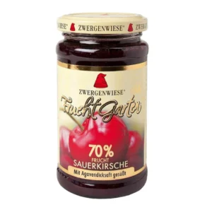 Gem de visine indulcit cu nectar de agave BIO 225g Zwergenwiese