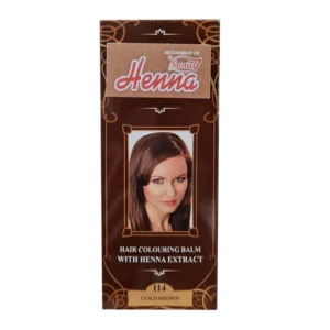 Balsam colorant pentru par Henna Sonia nr.114 Saten Auriu 75gr Kian Cosmetics