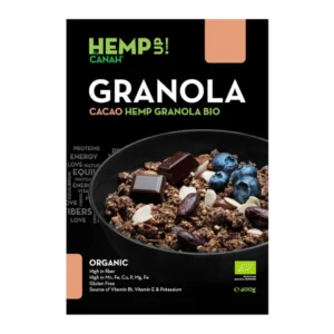 Granola cacao cu canepa Eco 400 g Canah