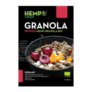 Granola protein cu canepa Eco 400 g Canah