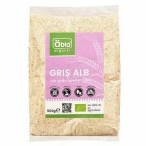 Gris alb din grau spelta BIO 500g Obio