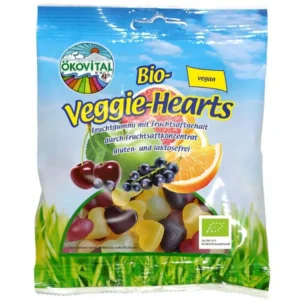 Jeleuri inimioare cu fructe BIO VEGANE 80g Okovital