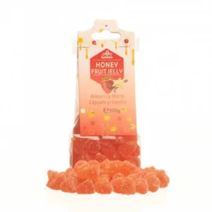 Jeleuri cu miere, capsuni si vanilie 100g Apidava