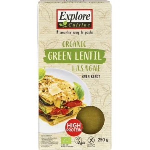 Lasagna din linte verde Fara Gluten Bio 250g Explore Cuisine