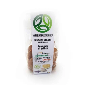 Biscuiti vegani fara zahar cu lavanda si telina 120g LaBiscuiterie