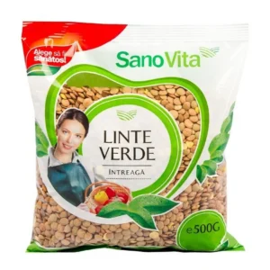 Linte verde intreaga 500g Sanovita