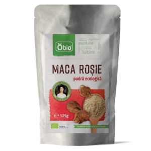 Maca rosie pulbere BIO 125g Obio