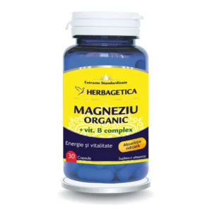 Magneziu Organic cu vitamina B complex 30 cp Herbagetica