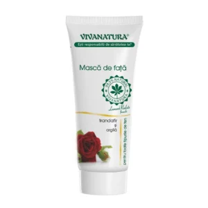 Masca de fata cu trandafir si argila 75 ml Vivanatura
