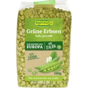 Mazare verde jumatati decojita BIO 500g Rapunzel