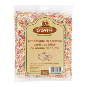 Ornamente decorative pentru prajituri cu aroma de fructe 70g Orzeszek
