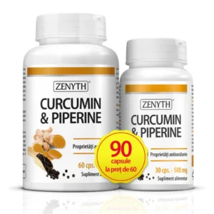 Curcumin si Piperina 60 cp + 30 cp Zenyth