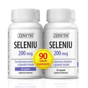 Pachet PROMO: Seleniu 200 mcg  60 cp + 30 cp CADOU Zenyth