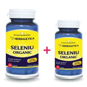 Pachet Seleniu Organic - 60 cp + 30 cp CADOU Herbagetica