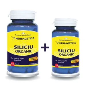 Pachet Siliciu Organic 60 cp + 10 cp CADOU Herbagetica