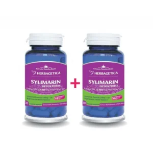 Pachet Silimarina Detox Forte 30 + 30 cp Herbagetica
