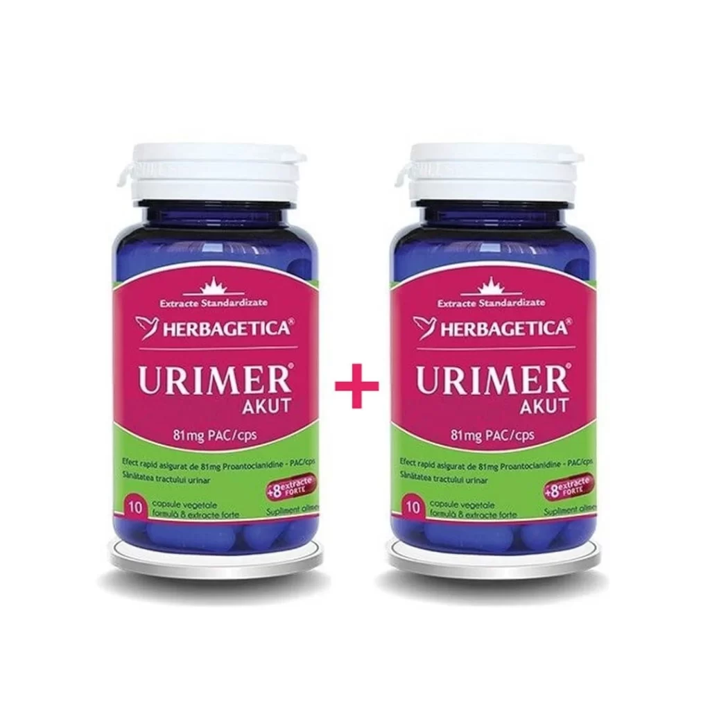Pachet Urimer Akut 10 cp + 10 cp Herbagetica