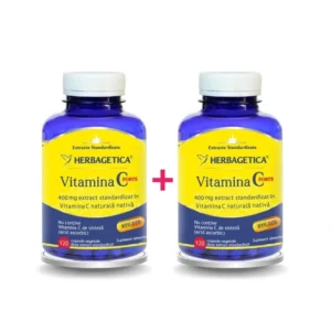 Pachet vitamina C Forte 400mg 120cp + 120cp Herbagetica