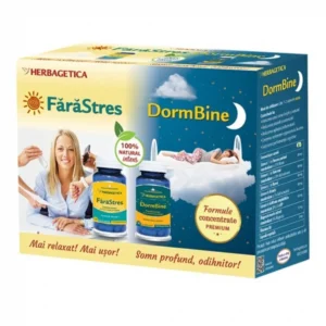 Pachet Fara Stres 30cp + Dorm Bine 30 cp Herbagetica
