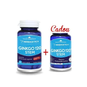 Pachet Ginkgo 120 Stem - 60 cp + 10 cp CADOU Herbagetica