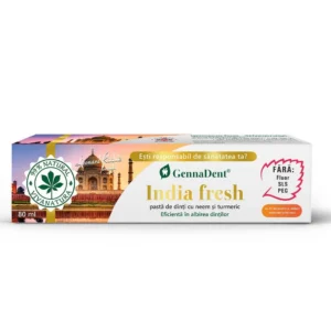 Pasta de dinti India Fresh cu neem si turmeric 80 ml Vivanatura
